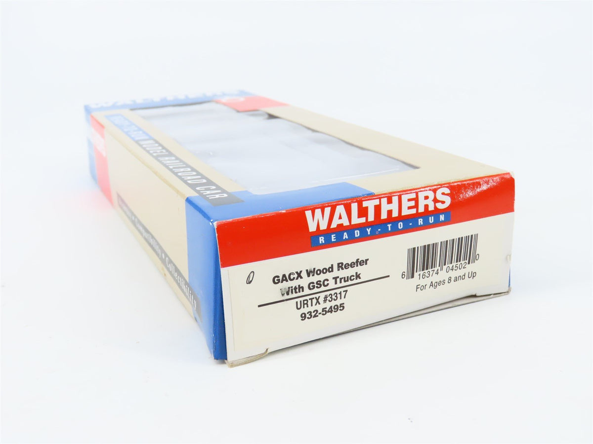 HO Scale Walthers 932-5495 URTX Express Refrigerator GACX 50&#39; Wood Reefer #3317