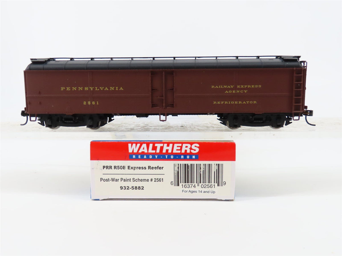 HO Scale Walthers 932-5882 PRR Pennsylvania 50&#39; R50B Express Reefer #2561