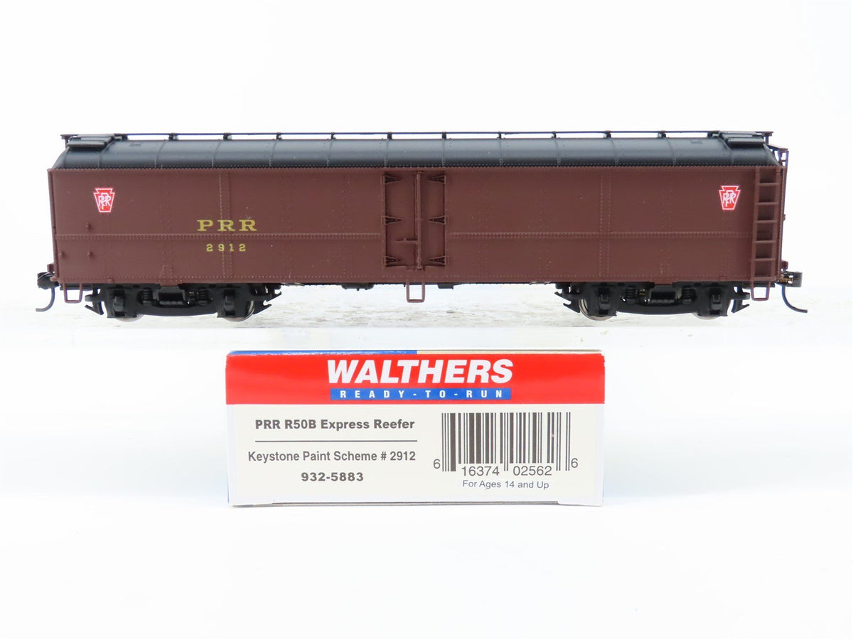 HO Scale Walthers 932-5883 PRR Pennsylvania 50&#39; R50B Express Reefer #2912