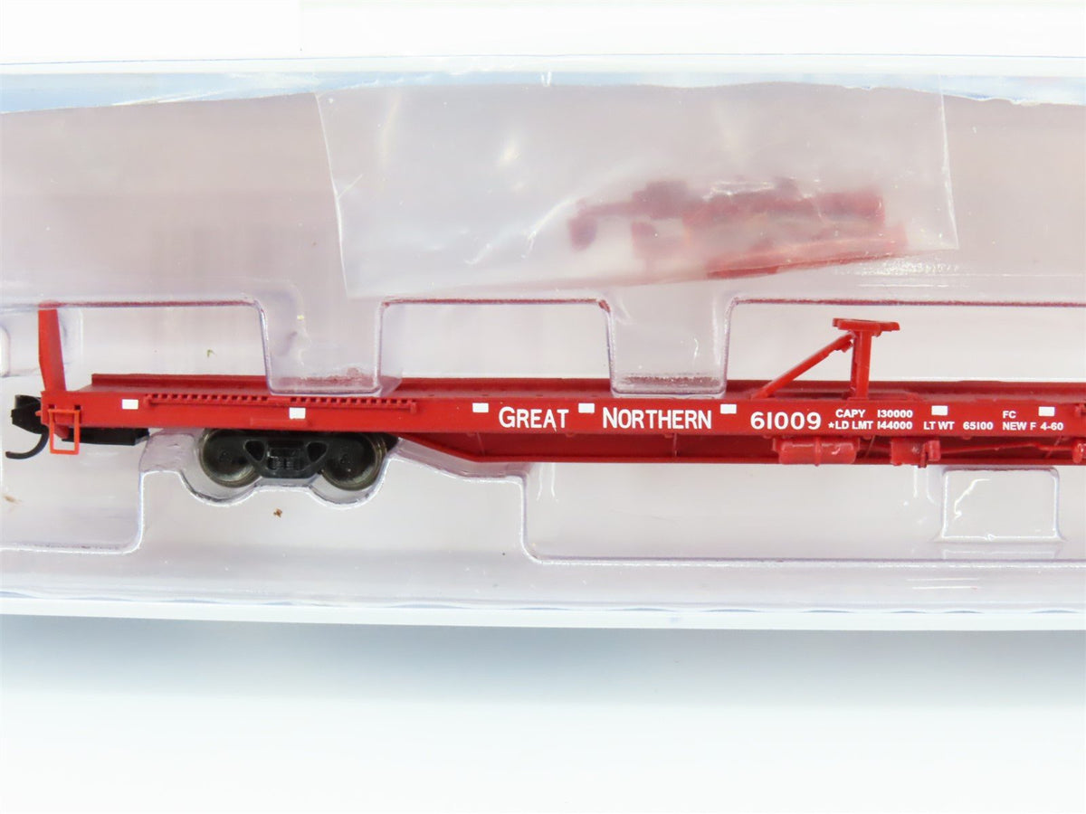 N Scale Trainworx 28502-06 GN Great Northern 85&#39; Flatcar #61009