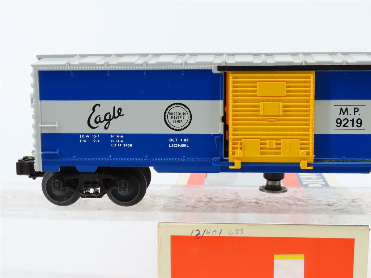 O Gauge 3-Rail Lionel 6-9219 MP Missouri Pacific Animated Box Car #9219