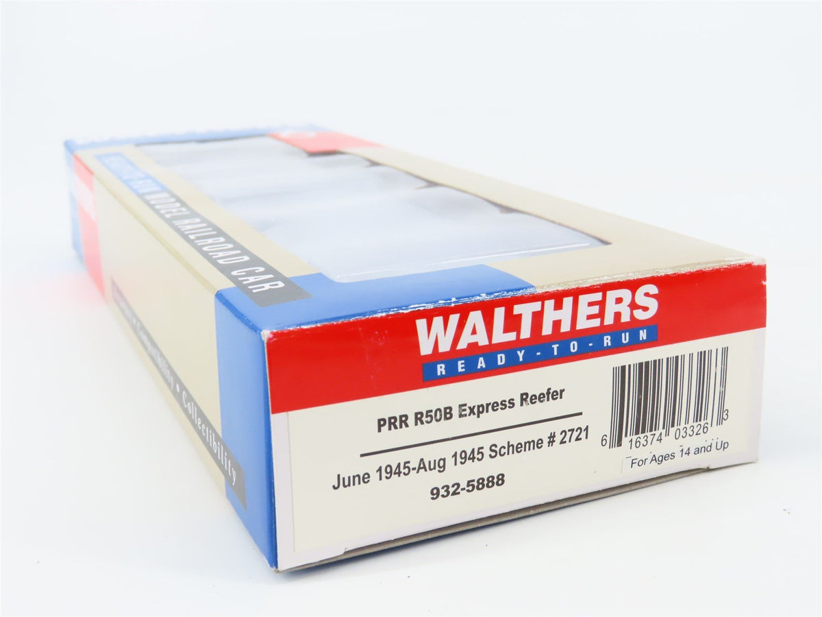 HO Scale Walthers 932-5888 PRR Pennsylvania 50&#39; R50B Express Reefer #2721