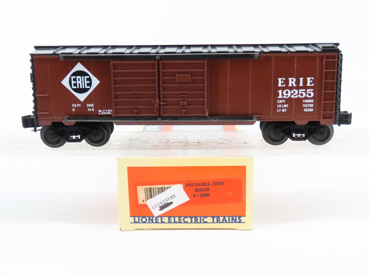 O Gauge 3-Rail Lionel 6-19255 ERIE Double Door Box Car #19255