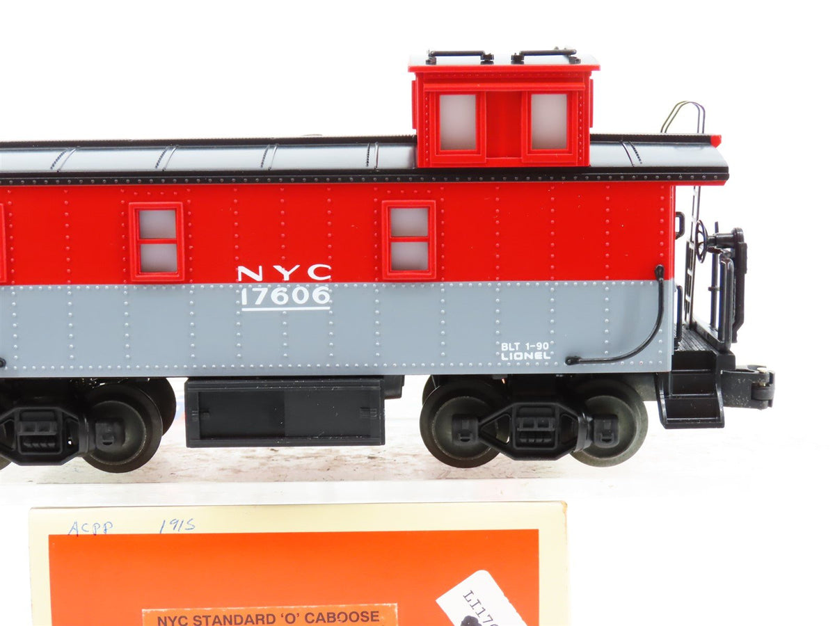 O Gauge 3-Rail Lionel 6-17606 NYC New York Central Caboose #17606 Lighted