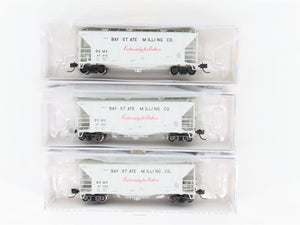 N Scale Athearn BSMX Bay State Milling 2 Hopper Car 3-Pack