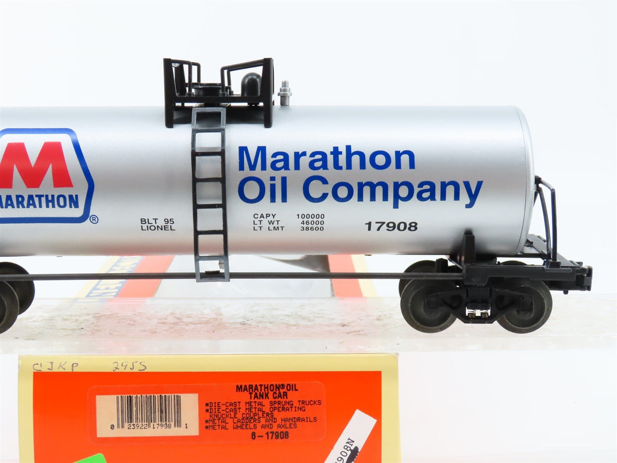 O Gauge 3-Rail Lionel 6-17908 Marathon Oil Company Tank Car #17908