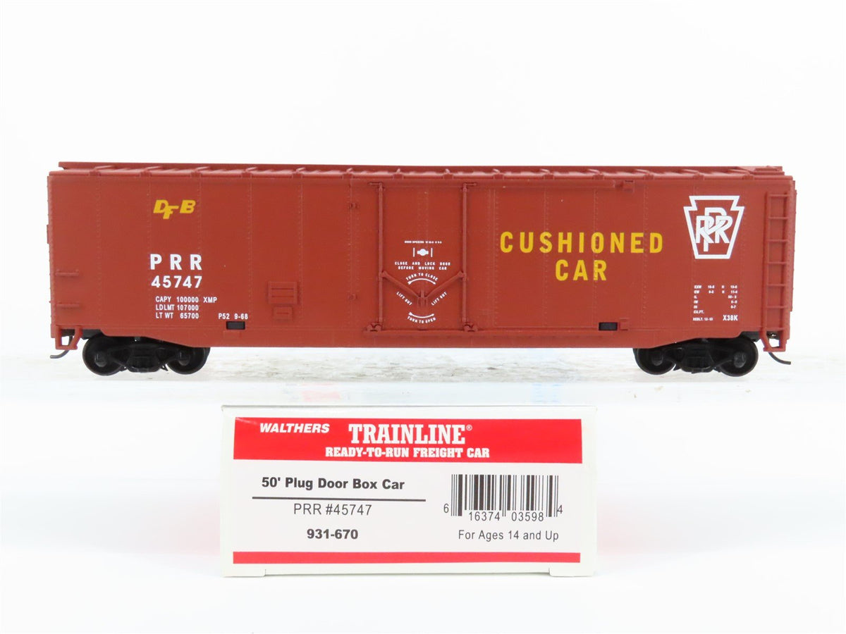 HO Walthers Trainline 931-670 PRR Pennsylvania 50&#39; Plug Door Box Car #45747