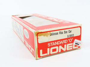 O Gauge 3-Rail Lionel 6-9803 JWAX Johnson Wax Single Door Box Car #9803