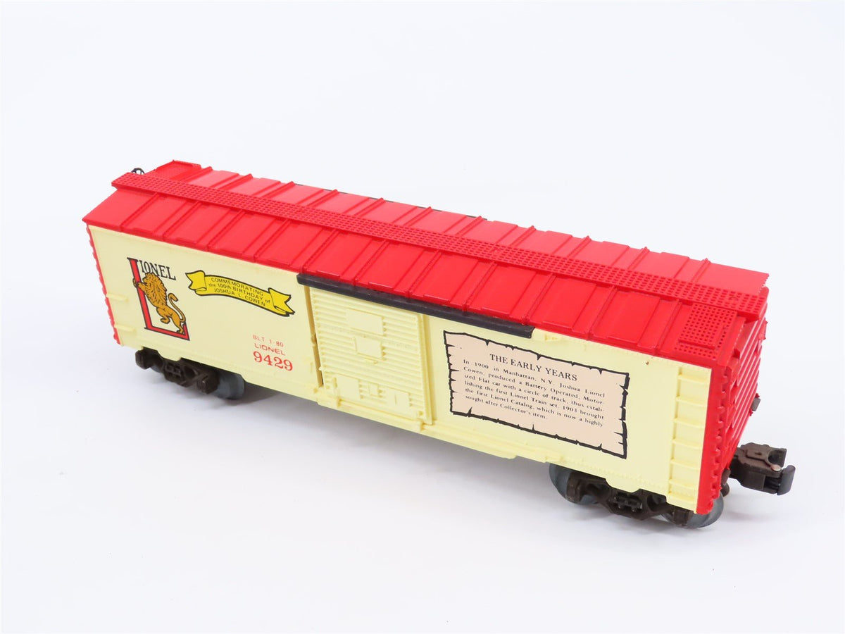 O Gauge 3-Rail Lionel 6-9429 Joshua L Cowen Commemorative Box Car #9429