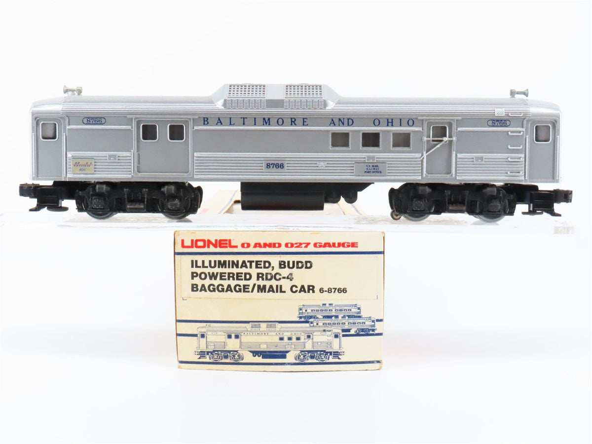 O Gauge 3-Rail Lionel 6-8766 B&amp;O Baltimore Ohio RDC4 Diesel Locomotive #8766