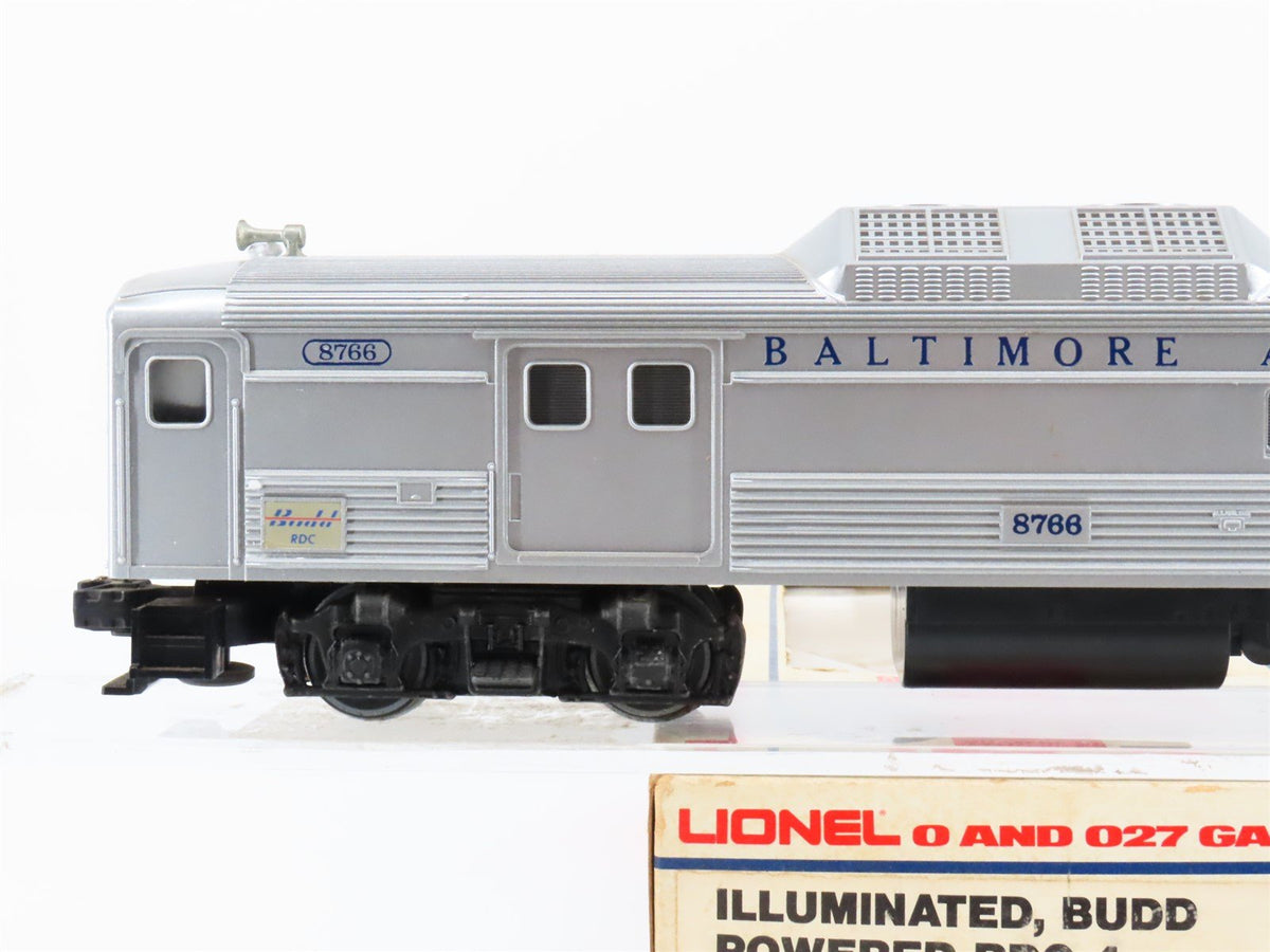 O Gauge 3-Rail Lionel 6-8766 B&amp;O Baltimore Ohio RDC4 Diesel Locomotive #8766