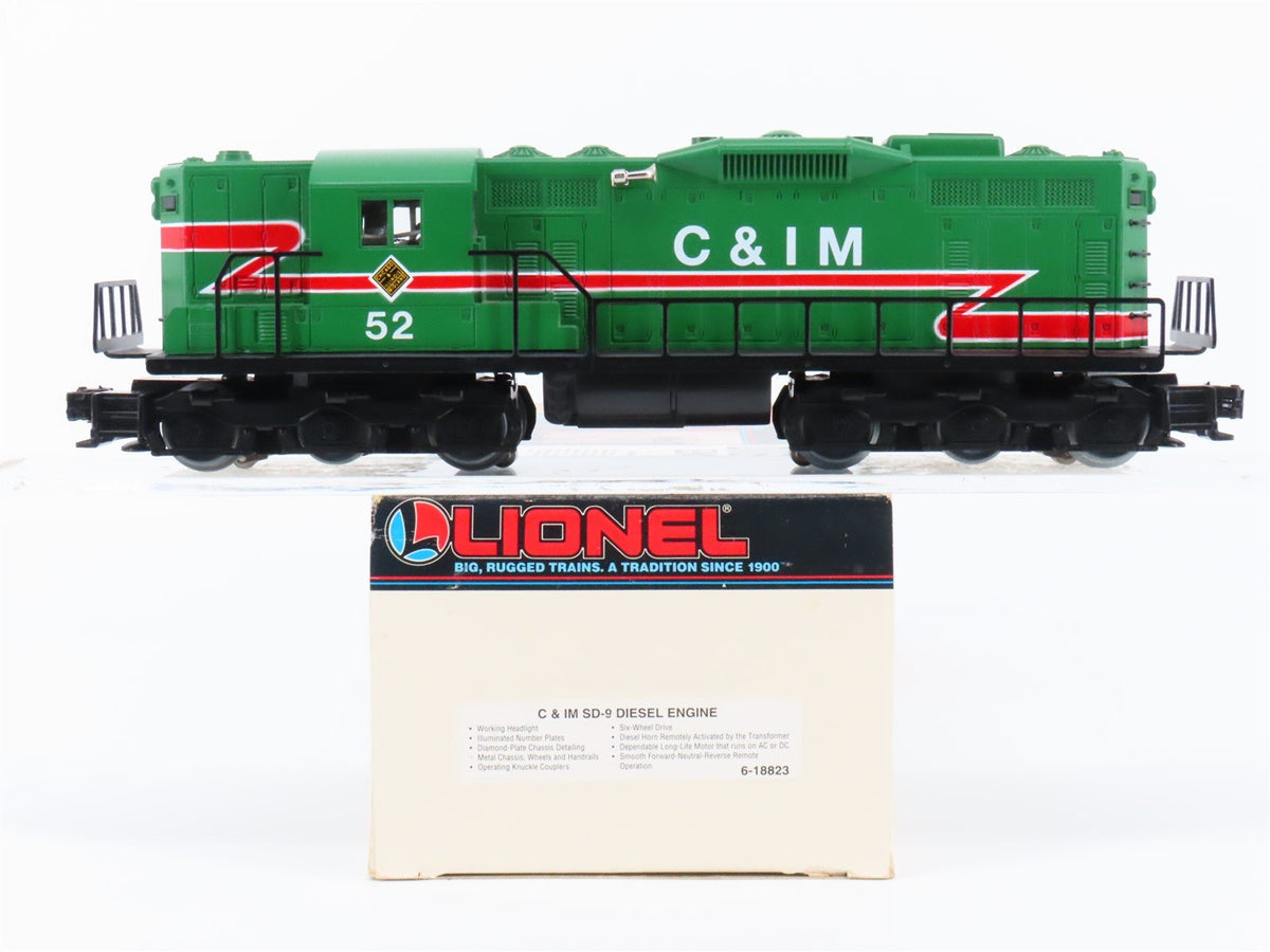 O Gauge 3-Rail Lionel 6-18823 C&amp;IM Chicago Illinois Midland SD9 Diesel Loco #52