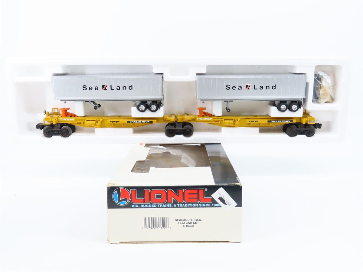 O Gauge 3-Rail Lionel 6-16322 TTUX Sealand Trailer Train Flat Car #16322