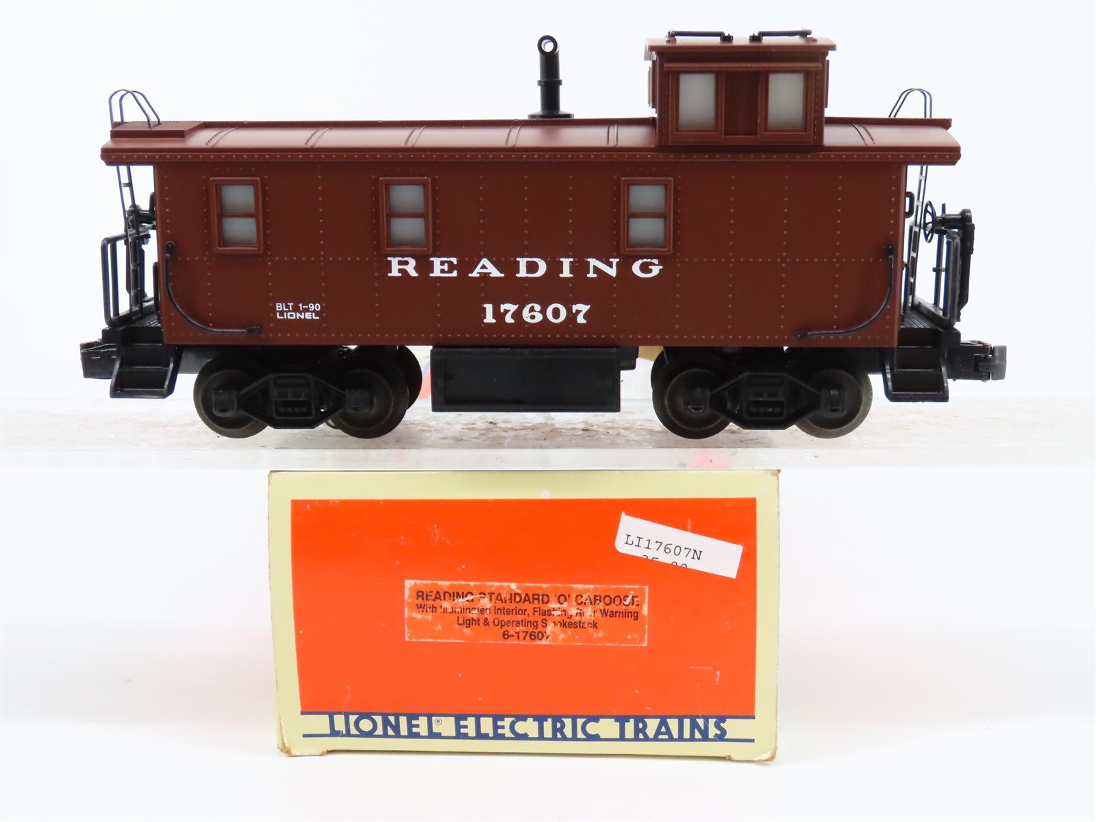 O Gauge 3-Rail Lionel 6-17607 RDG Reading Caboose #17607 Lighted