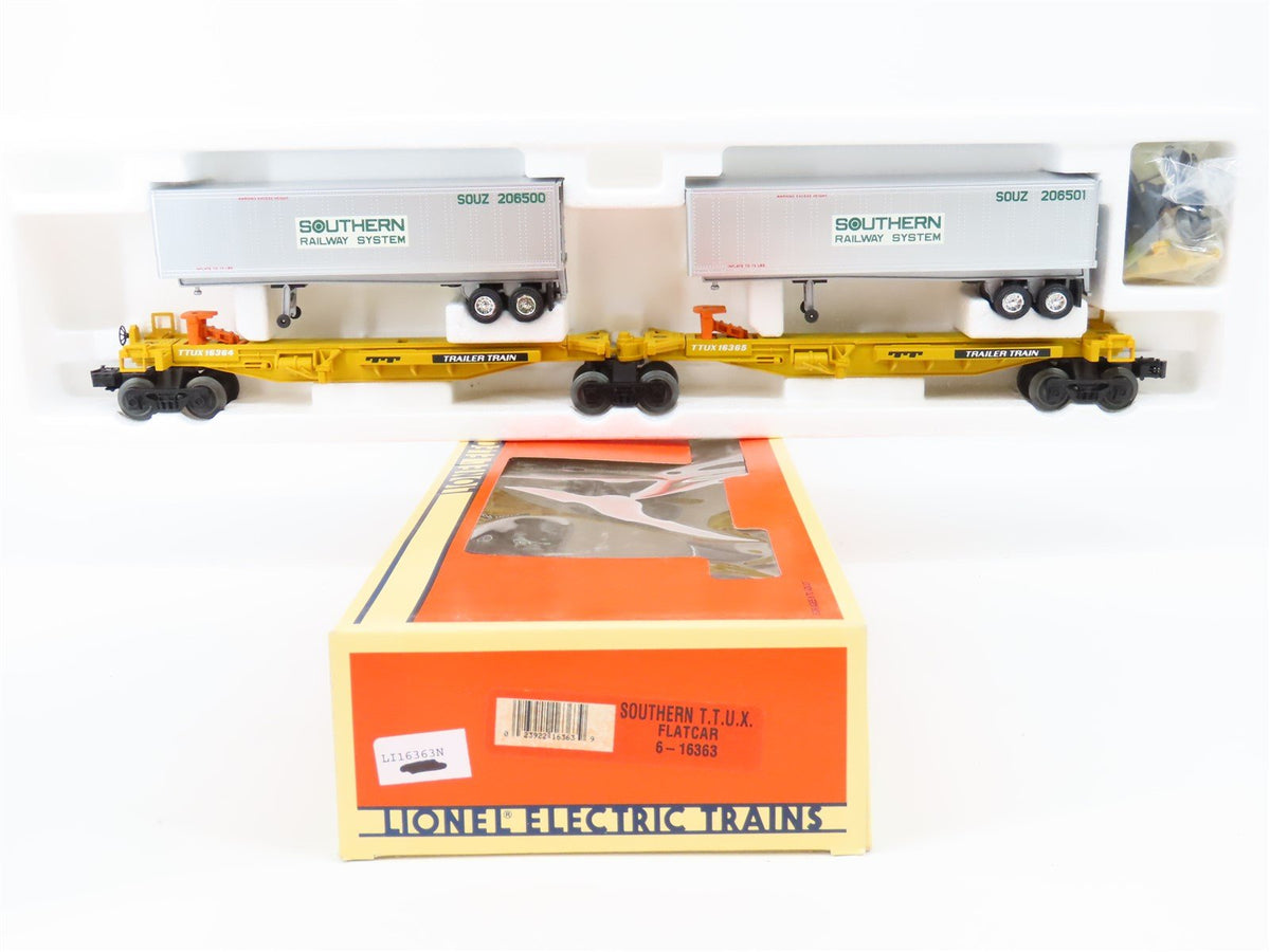 O Gauge 3-Rail Lionel 6-16363 TTUX Southern Trailer Train Flat Car #16364