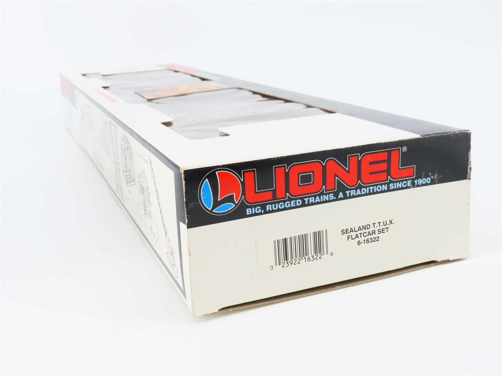 O Gauge 3-Rail Lionel 6-16322 TTUX Sealand Trailer Train Flat Car #16321-16322