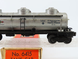 O Gauge 3-Rail Lionel 6415 Sunoco Triple Dome Tank Car #6415