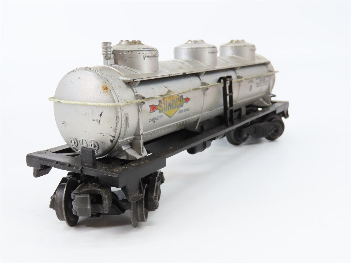 O Gauge 3-Rail Lionel 6415 Sunoco Triple Dome Tank Car #6415