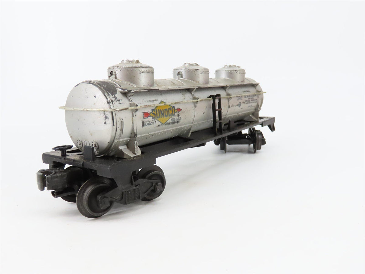 O Gauge 3-Rail Lionel 6415 Sunoco Triple Dome Tank Car #6415