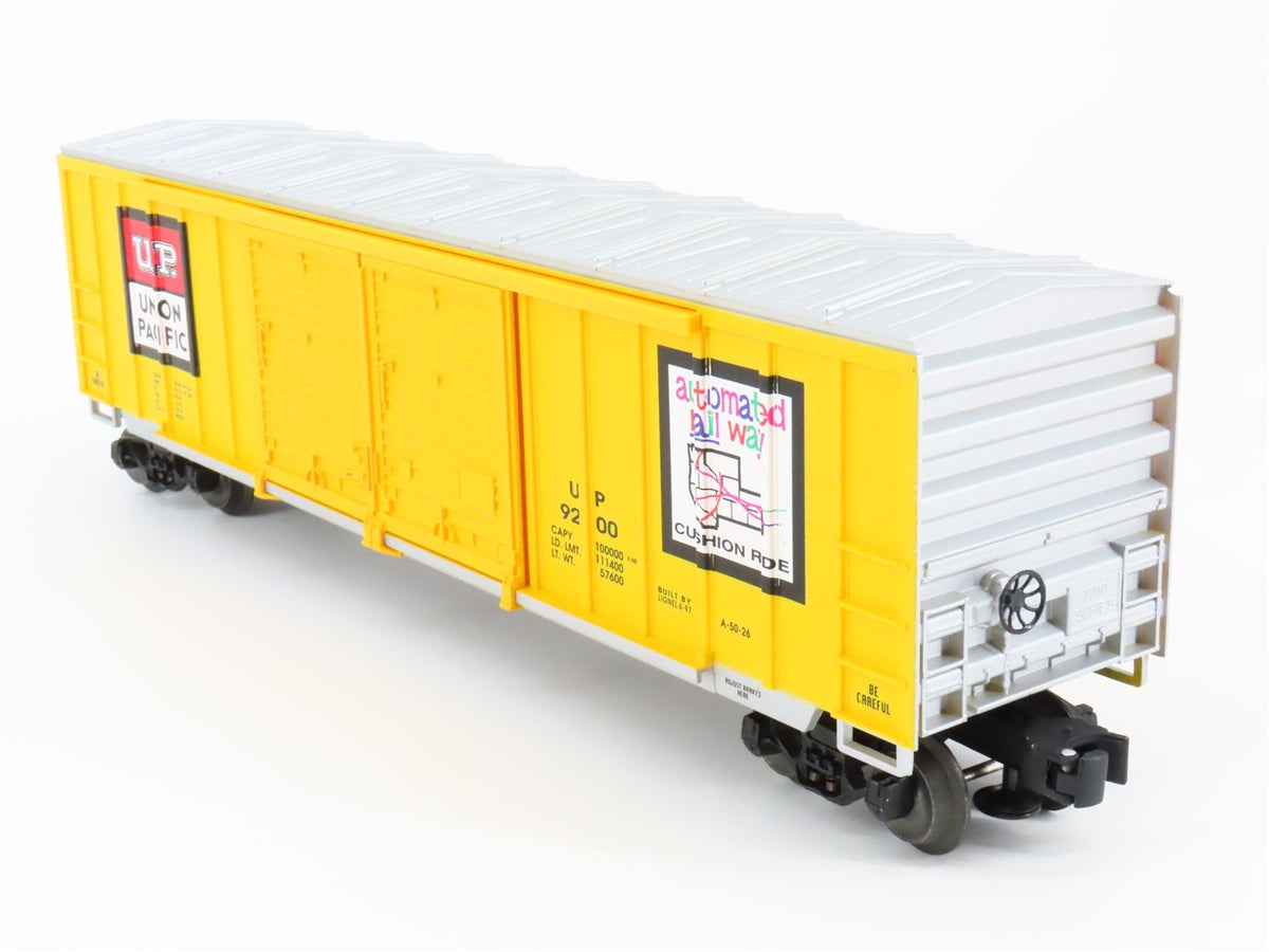 O Gauge 3-Rail Lionel 6-17227 UP Union Pacific Double Door Box Car #9200