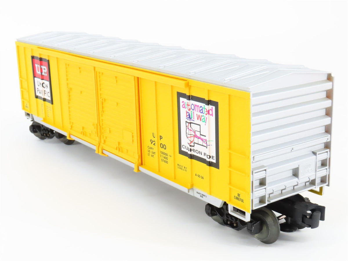 O Gauge 3-Rail Lionel 6-17227 UP Union Pacific Double Door Box Car #9200