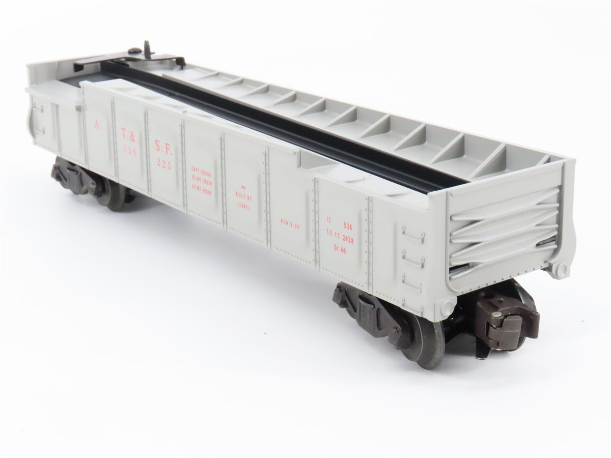 O Gauge 3-Rail Lionel 6-19877 ATSF Santa Fe Operating Barrel Ramp Car #356225