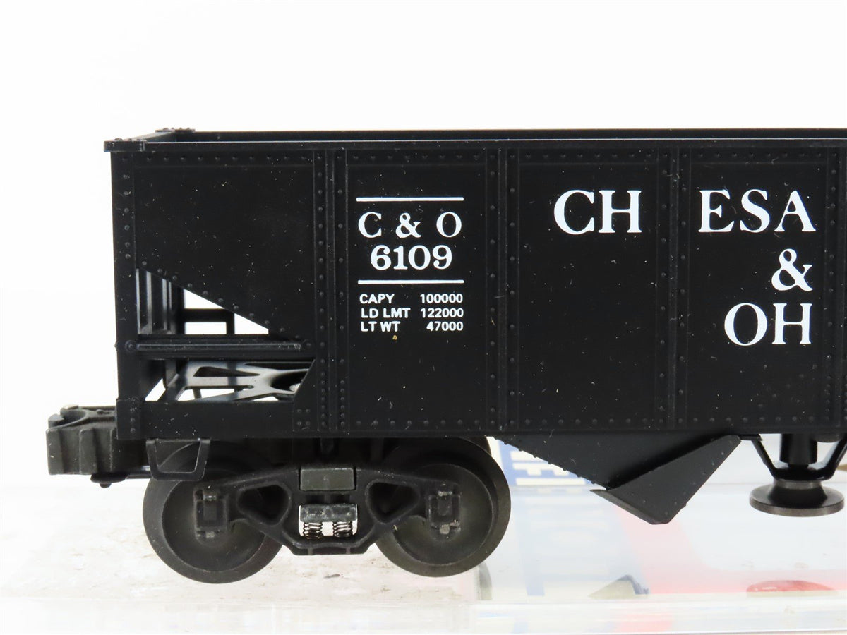 O Gauge 3-Rail Lionel 6-6109 C&amp;O Chesapeake &amp; Ohio Operating 2-Bay Hopper #6109