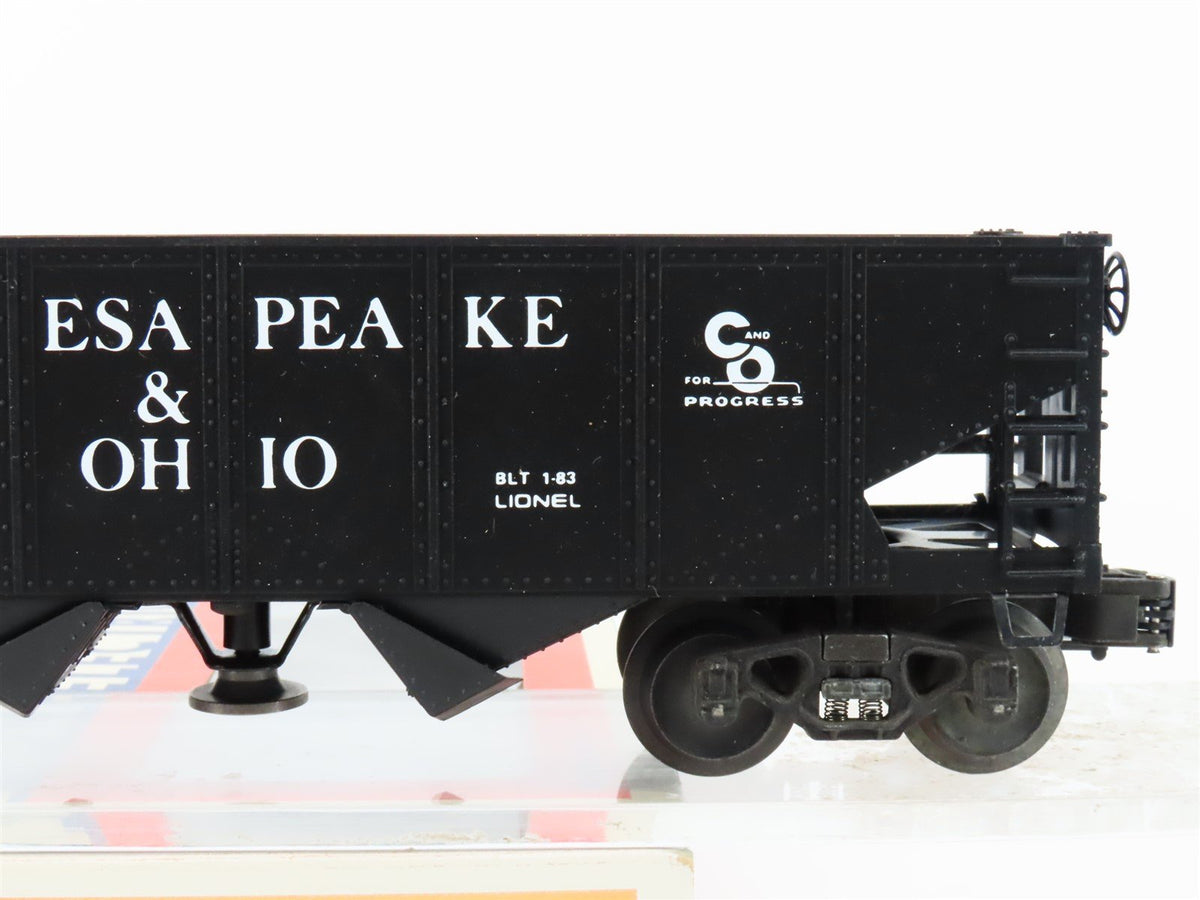 O Gauge 3-Rail Lionel 6-6109 C&amp;O Chesapeake &amp; Ohio Operating 2-Bay Hopper #6109