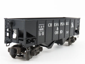 O Gauge 3-Rail Lionel 6-6109 C&O Chesapeake & Ohio Operating 2-Bay Hopper #6109