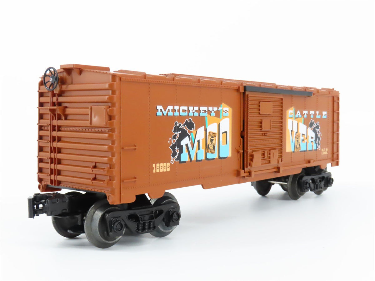 O Gauge 3-Rail Lionel 6-16686 Mickey Mouse &amp; Bad Pete Animated Box Car #16686