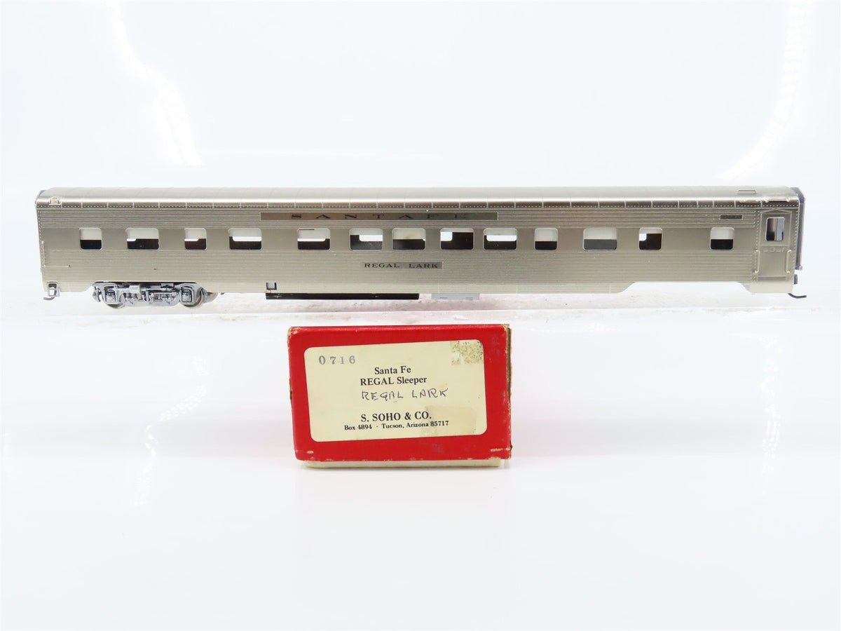 HO Soho BRASS/Plated 0716 ATSF Santa Fe Sleeper Passenger &quot;Regal Lark&quot; - Custom