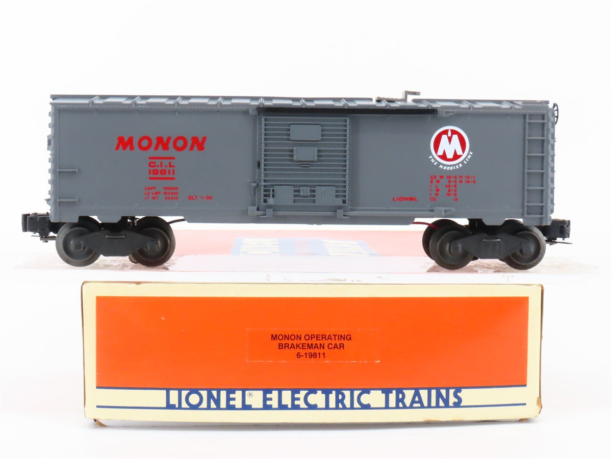 O Gauge 3-Rail Lionel 6-19811 CIL Monon Operating Brakeman Box Car #19811