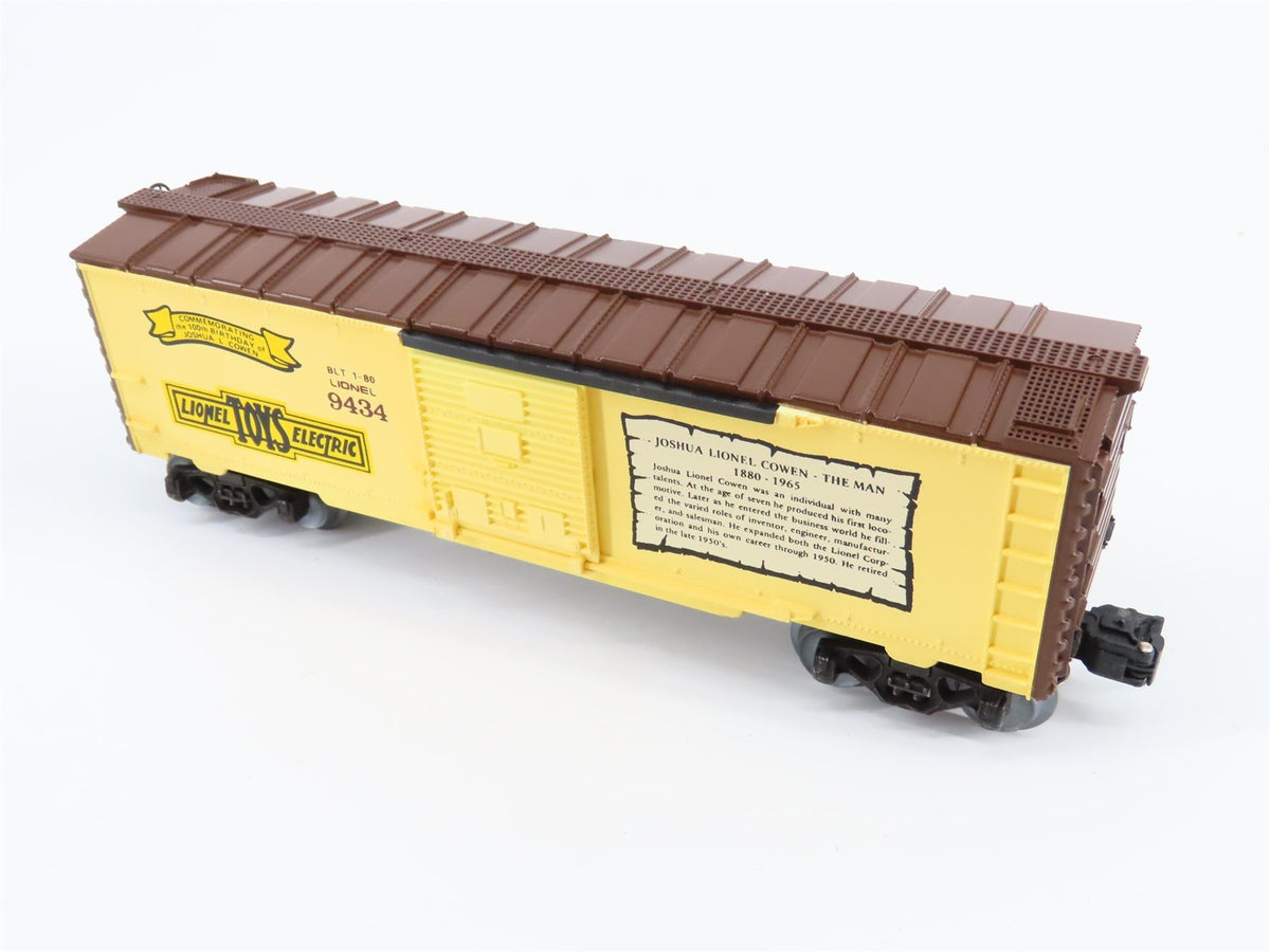 O Gauge 3-Rail Lionel 6-9434 Joshua L Cowen Commemorative Box Car #9434