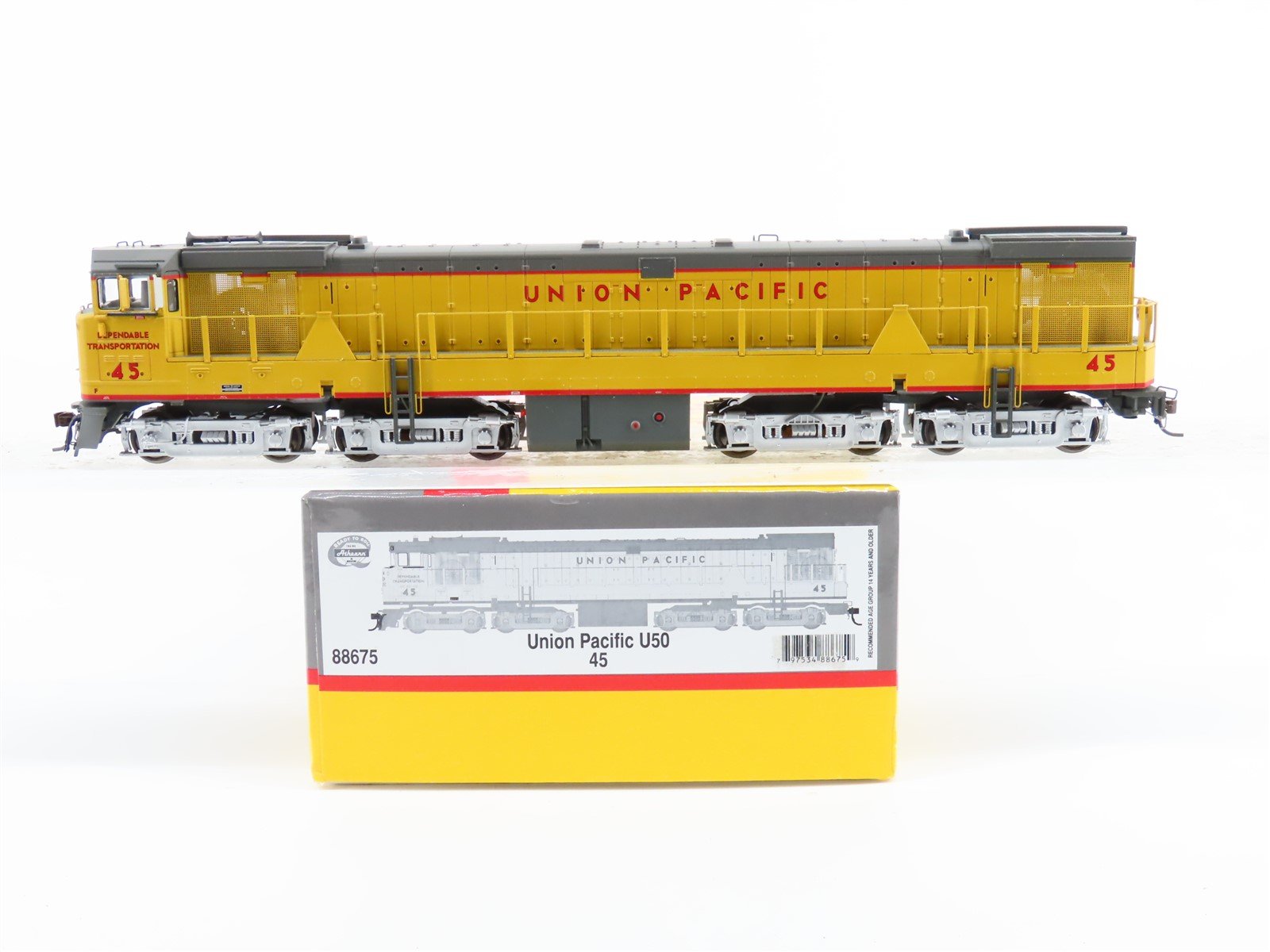 HO Scale Athearn 88675 UP Union Pacific U50 Diesel Locomotive #45