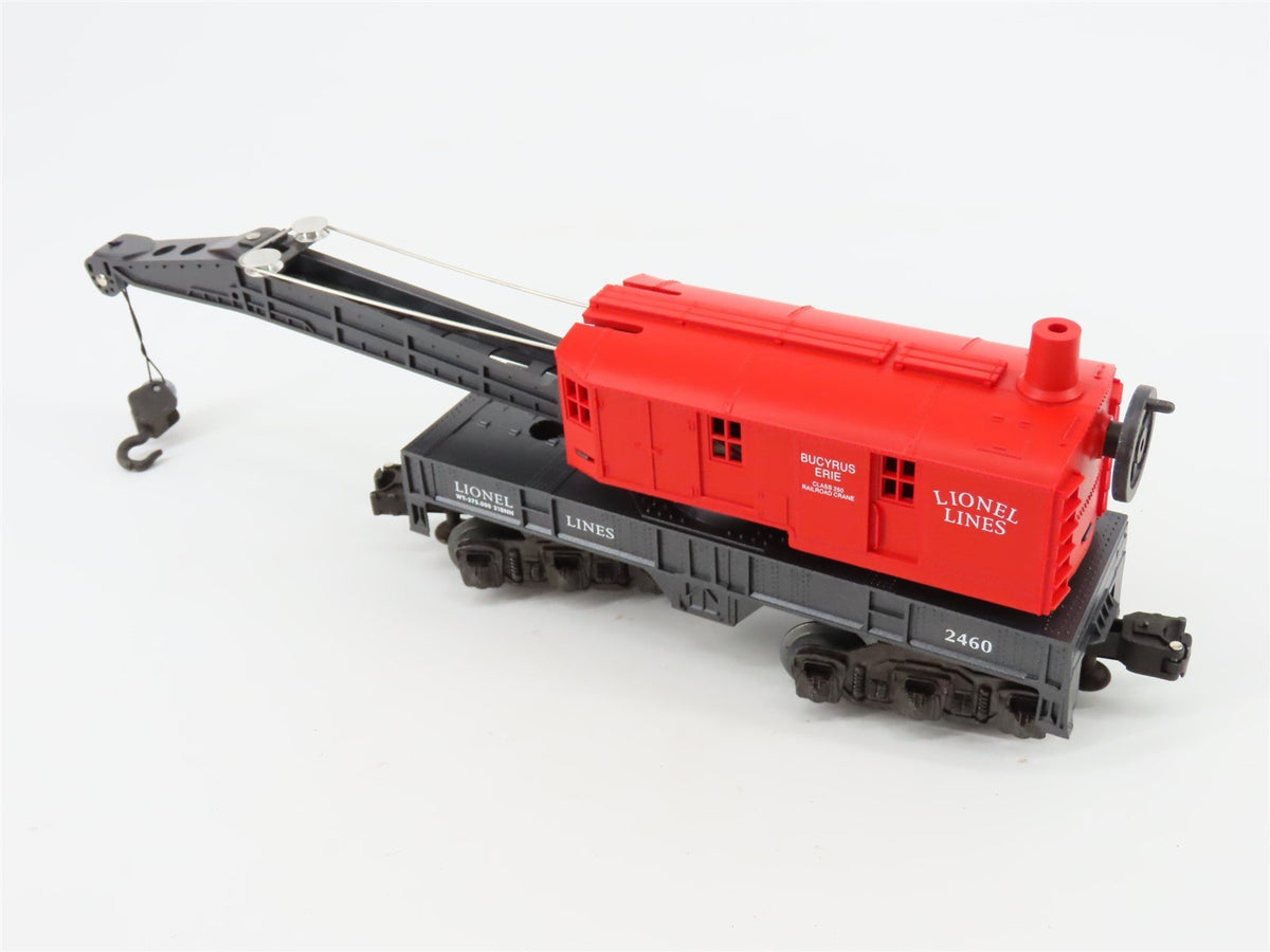 O Gauge 3-Rail Lionel 6-19837 Bucyrus Erie 6-Wheel Crane Car #2460