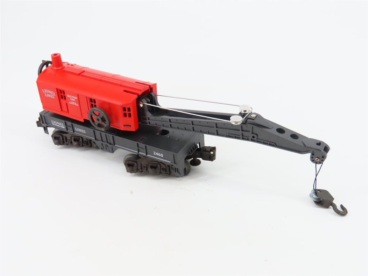 O Gauge 3-Rail Lionel 6-19837 Bucyrus Erie 6-Wheel Crane Car #2460