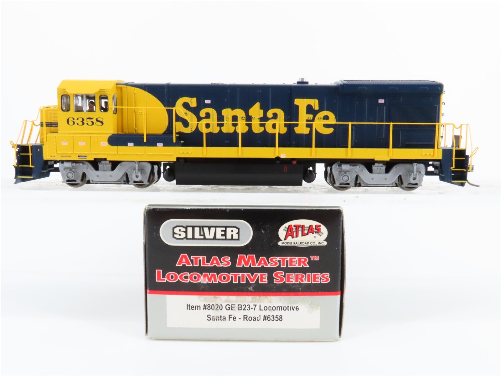 HO Scale Atlas Master Silver 8020 ATSF Santa Fe U23B Diesel Loco #6358 w/DCC