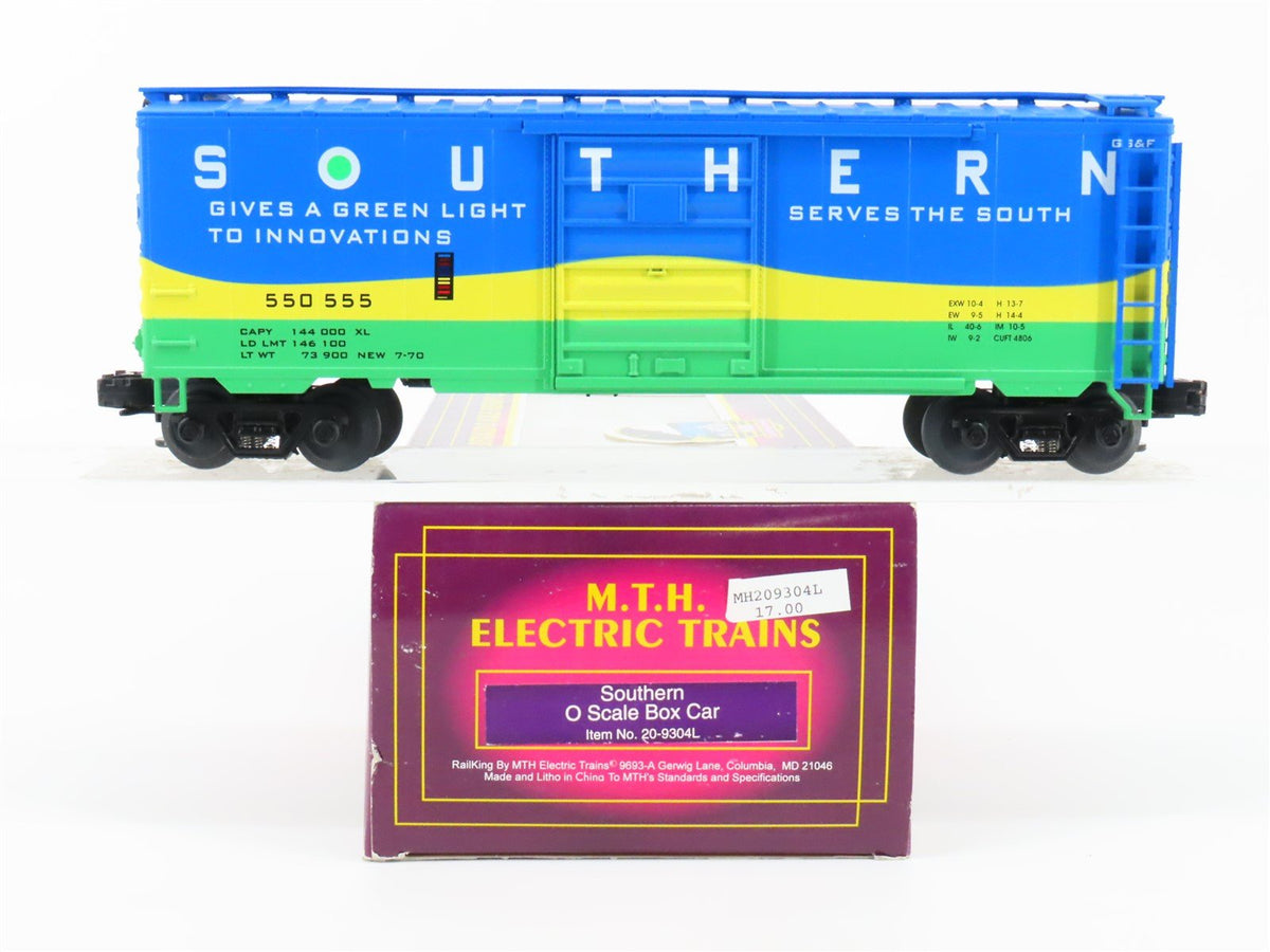 O Gauge 3-Rail MTH 20-9304L GS&amp;F Southern Single Door Box Car #550555