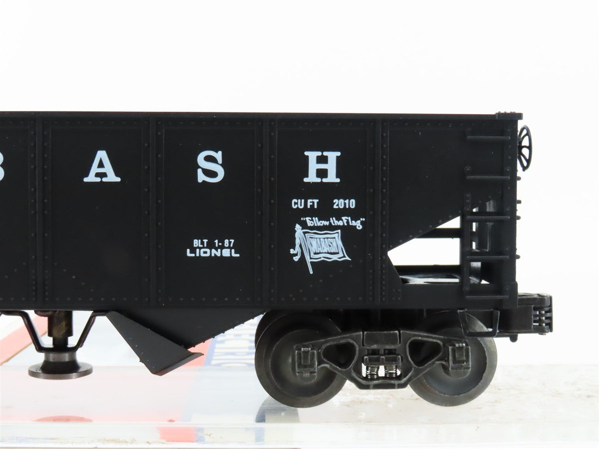 O Gauge 3-Rail Lionel 6-19804 WAB Wabash Operating 2-Bay Hopper #19804