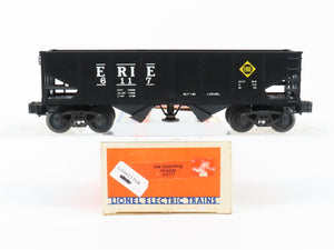 O Gauge 3-Rail Lionel 6-6117 ERIE Operating 2-Bay Hopper #6117