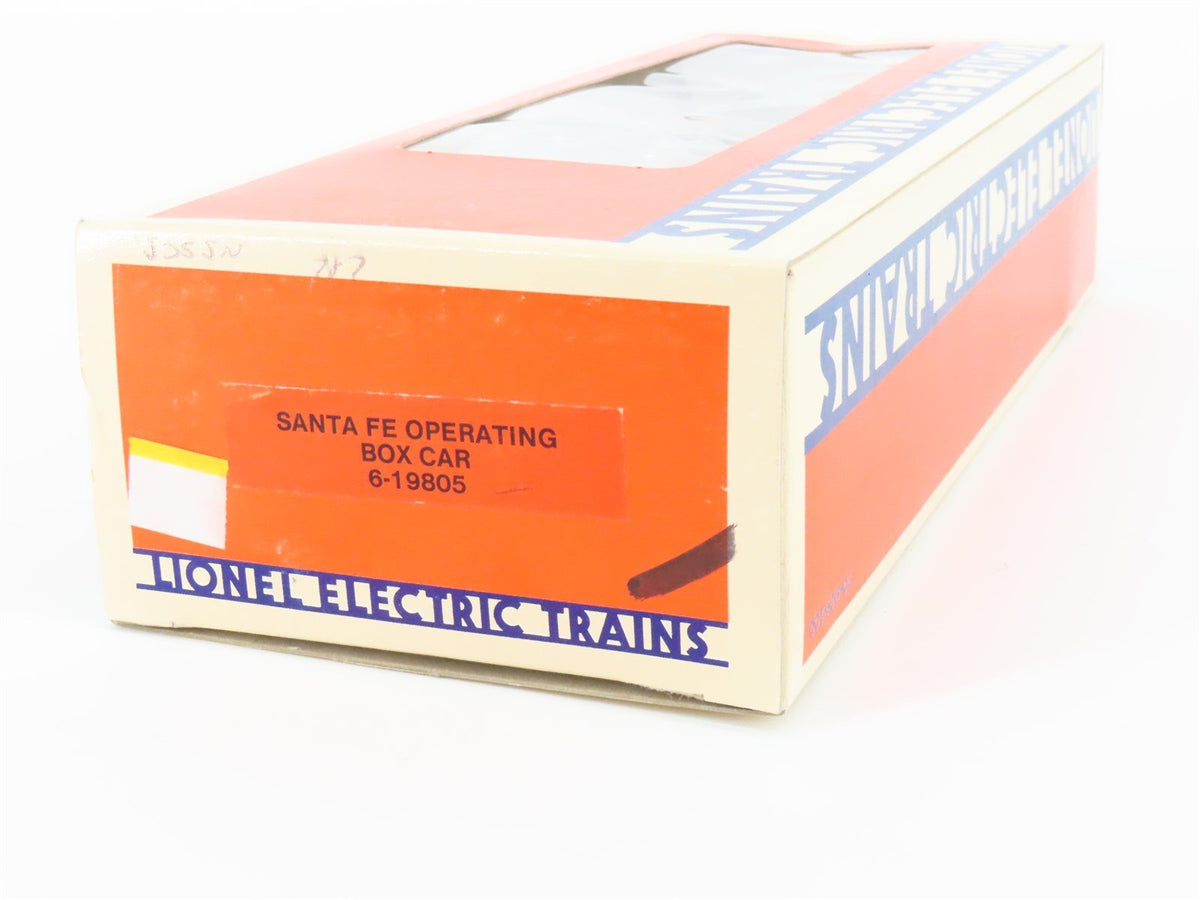 O Gauge 3-Rail Lionel 6-19805 ATSF Santa Fe Operating Box Car #19805