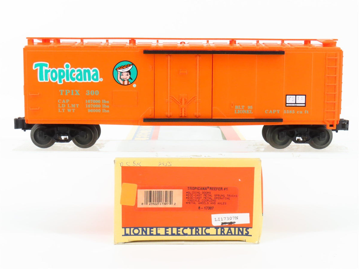 O Gauge 3-Rail Lionel 6-17307 TPIX Tropicana Reefer #300