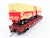 HO Scale Athearn #92373 ATSF Santa Fe 50' Flat Car #92759 w/ Two 25' Trailers