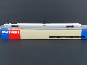 HO Walthers Gold Line #932-40312 ATSF Santa Fe 89' Flush Deck Flat Car #296348