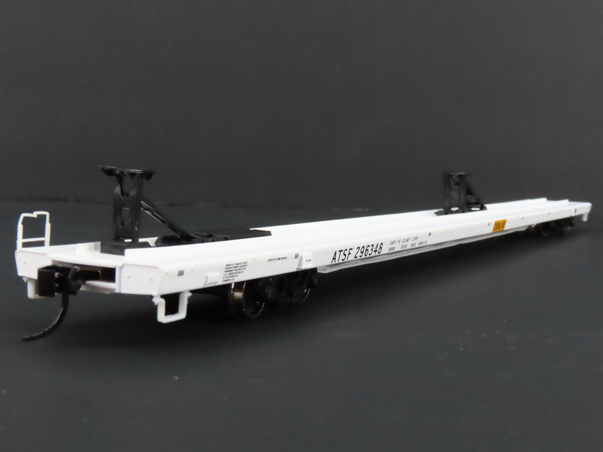 HO Walthers Gold Line #932-40312 ATSF Santa Fe 89&#39; Flush Deck Flat Car #296348