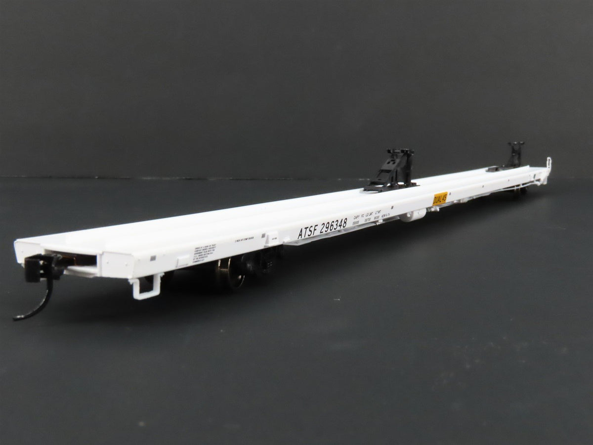 HO Walthers Gold Line #932-40312 ATSF Santa Fe 89&#39; Flush Deck Flat Car #296348