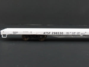 HO Walthers Gold Line #932-40303 ATSF Santa Fe 89' Flush Deck Flat Car #296530