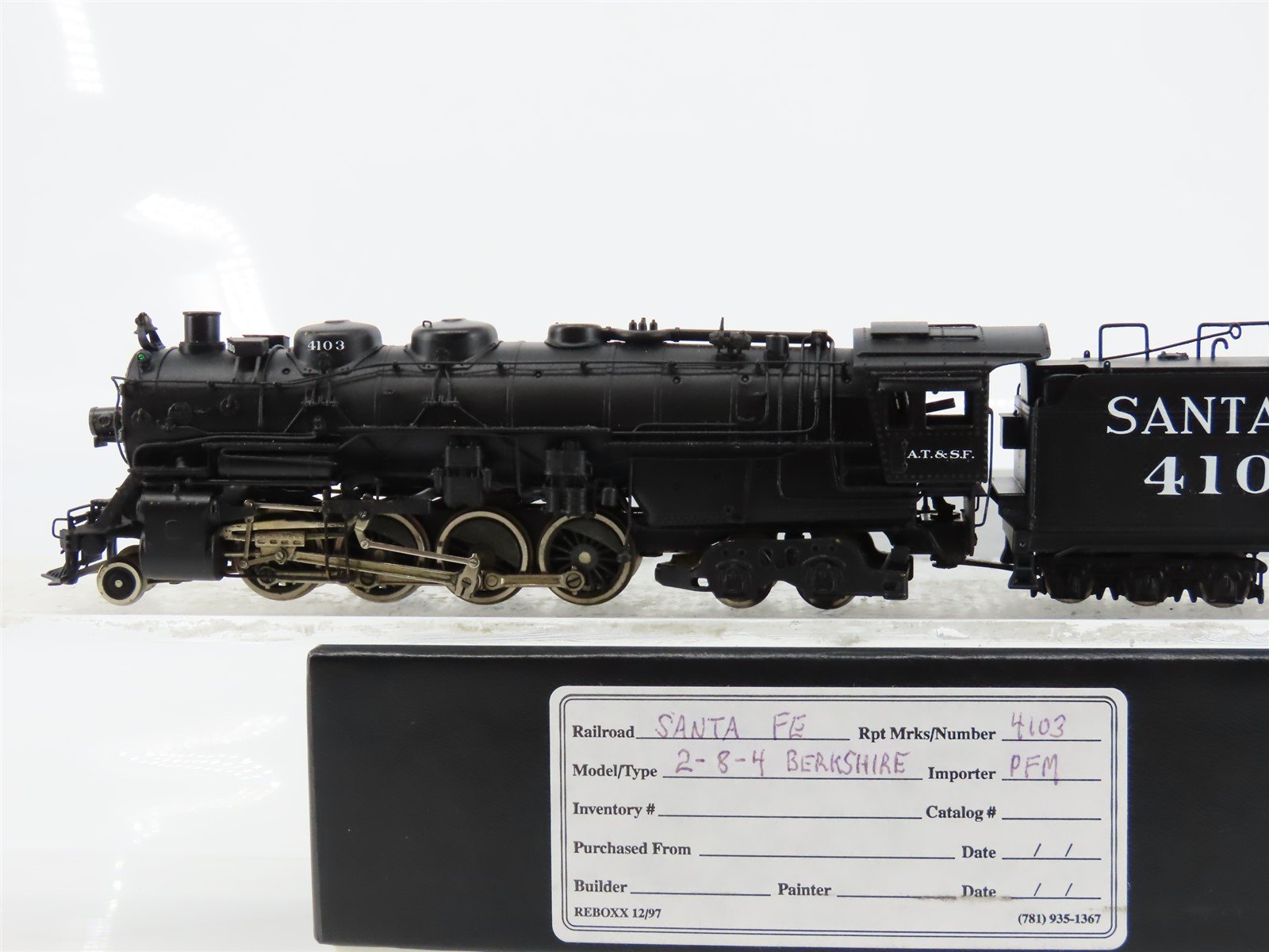 HO Scale PFM/United BRASS ATSF Santa Fe 2-8-4 Berkshire Steam #4103 - -  Model Train Market