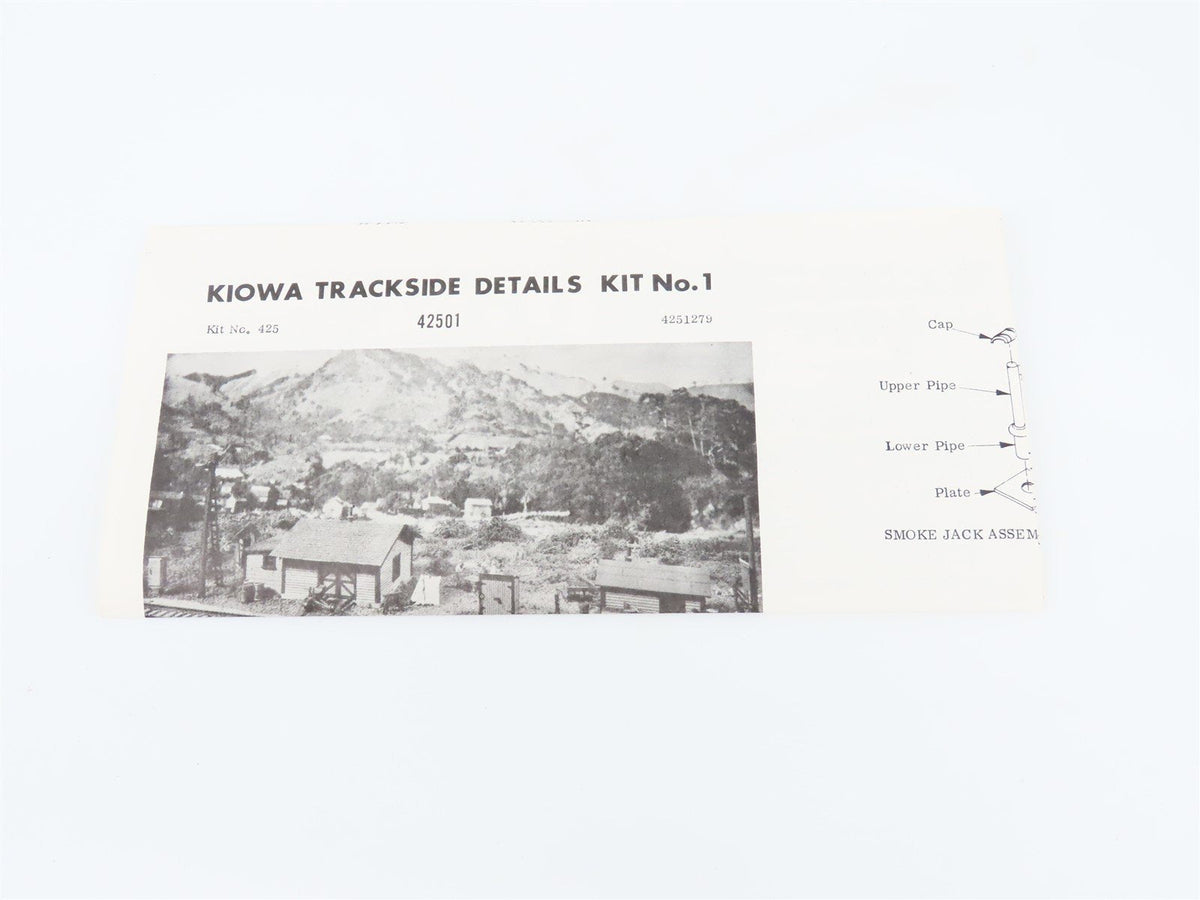 HO Scale Campbell Scale Models Kit #425 Kiowa Trackside Details No. 1