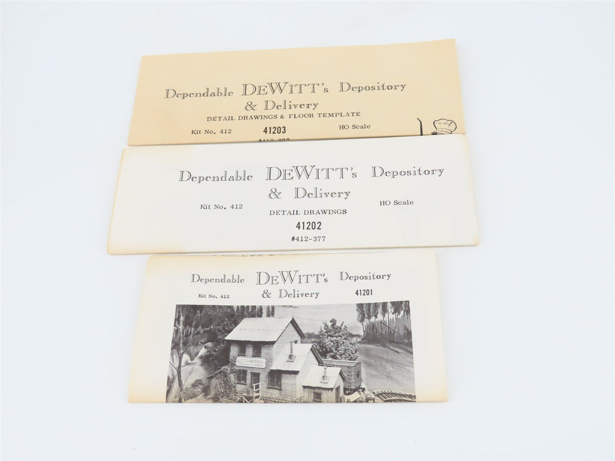 HO Scale Campbell Scale Models Kit #412-1795 DeWitt&#39;s Depository